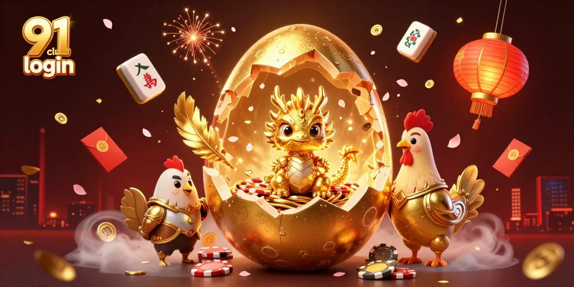 Engage with the thrilling world of 91 club login revealing golden treasures alongside vibrant casino elements.