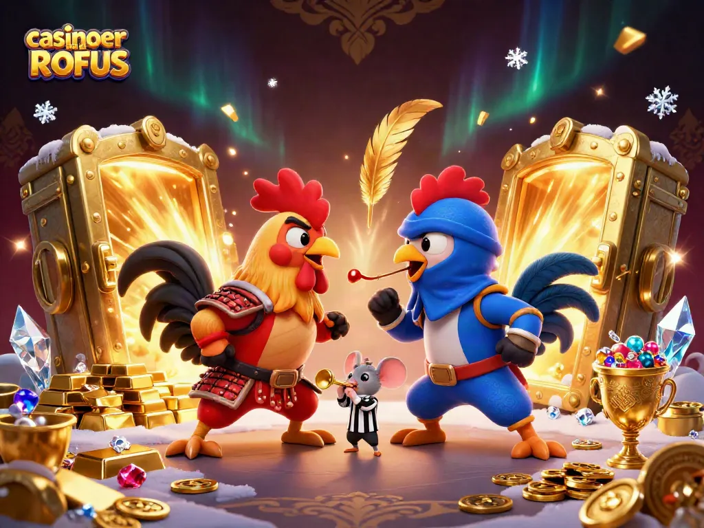 Experience thrilling gameplay at casinoer uden ROFUS with vibrant cartoon characters and gold treasures.