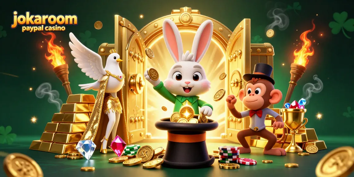 Experience the thrill of playing at jokaroom paypal casino surrounded by magical elements and treasure!