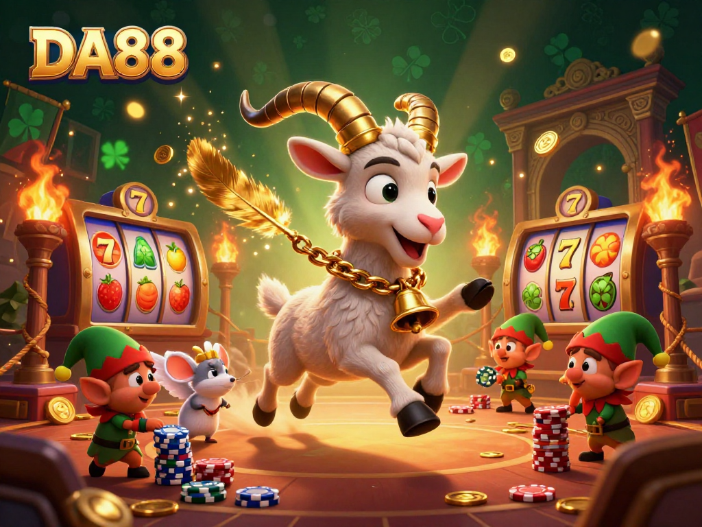 Engage with thrilling DA88 gaming action featuring Krampus and festive casino elements.