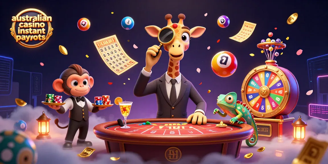 Experience australian casino instant payouts with a vibrant scene of a high-roller giraffe at an exciting gaming table.