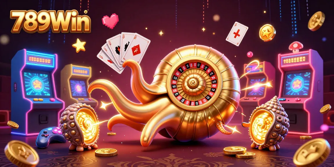 Play exciting games at 789Win with the vibrant nautilus and glowing casino elements.